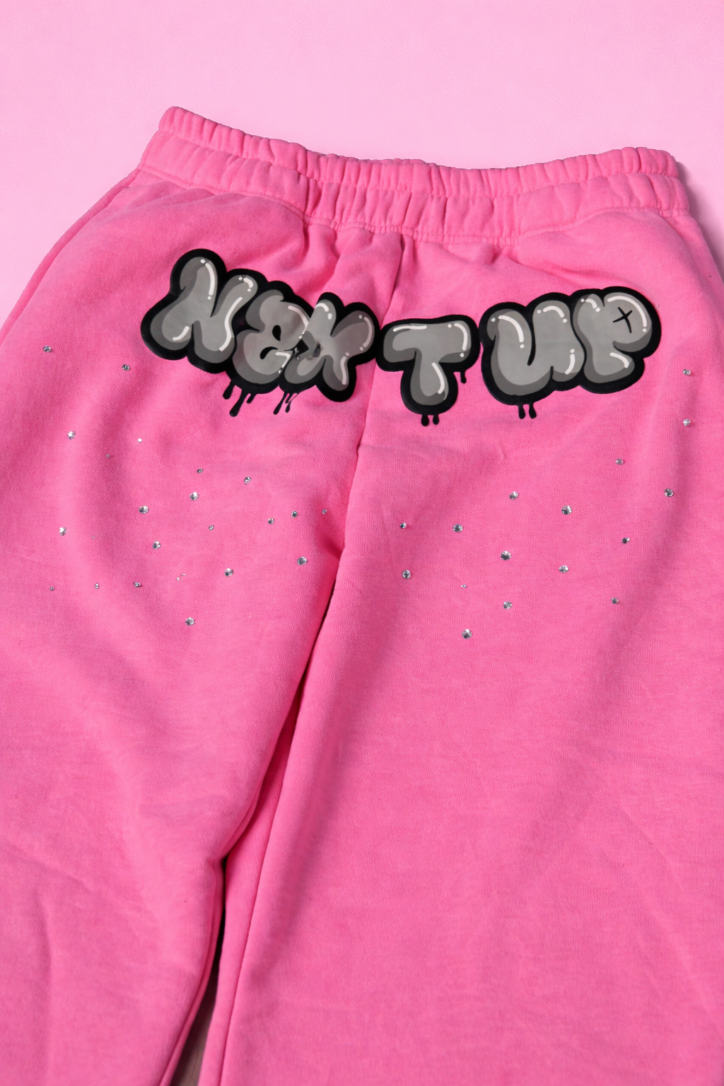 N3XT UP/UNIQUE SWEAT PANTS - PINK